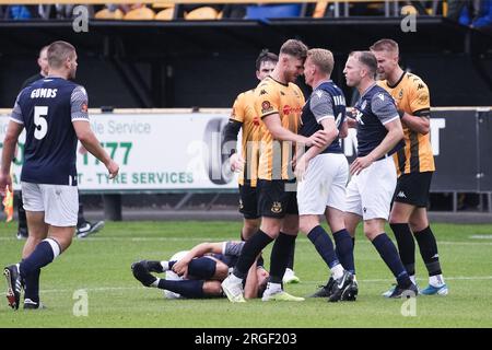 Southport contro Warrington Town 5 agosto 2023 Big Help Stadium .Southport. Vanarama National League North. Southport 0 Warrington Town 4 Foto Stock