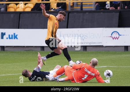 Southport contro Warrington Town 5 agosto 2023 Big Help Stadium .Southport. Vanarama National League North. Southport 0 Warrington Town 4 Foto Stock