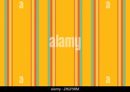 Striscia verticale di tessuto di sfondo con linee di texture vettoriali senza cuciture in colori vivaci e rossi. Illustrazione Vettoriale