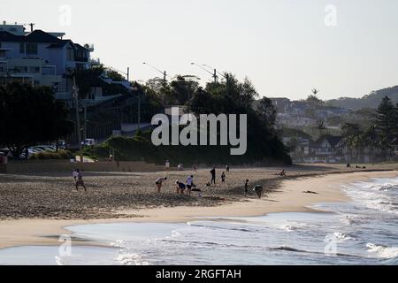 Una vista generale della spiaggia di Terrigal, Australia, vicino a dove si trova la squadra femminile dell'Inghilterra. Data foto: Mercoledì 9 agosto 2023. Foto Stock