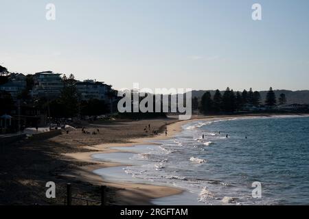 Una vista generale della spiaggia di Terrigal, Australia, vicino a dove si trova la squadra femminile dell'Inghilterra. Data foto: Mercoledì 9 agosto 2023. Foto Stock