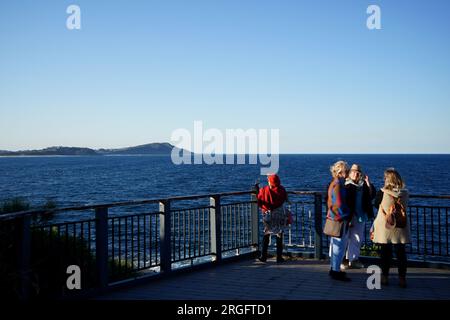 Vista generale dal lungomare di Terrigal, Australia. Data foto: Mercoledì 9 agosto 2023. Foto Stock