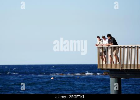 Vista generale dal lungomare di Terrigal, Australia. Data foto: Mercoledì 9 agosto 2023. Foto Stock