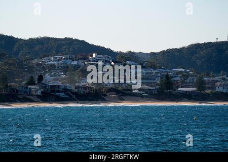 Una vista generale della spiaggia di Terrigal, Australia, vicino a dove si trova la squadra femminile dell'Inghilterra. Data foto: Mercoledì 9 agosto 2023. Foto Stock