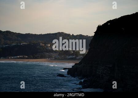 Una vista generale della spiaggia di Terrigal, Australia. Data foto: Mercoledì 9 agosto 2023. Foto Stock