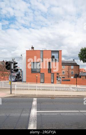 Sheffield, Inghilterra - MEPS International Building (estensione dell'edificio storico) di thread Architects Foto Stock