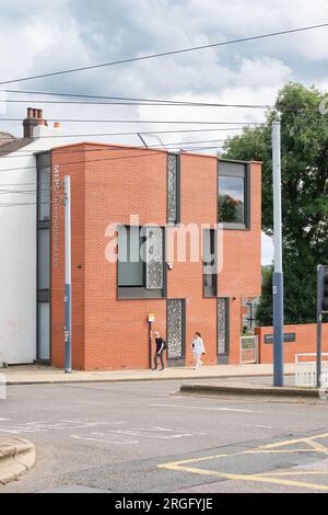 Sheffield, Inghilterra - MEPS International Building (estensione dell'edificio storico) di thread Architects Foto Stock