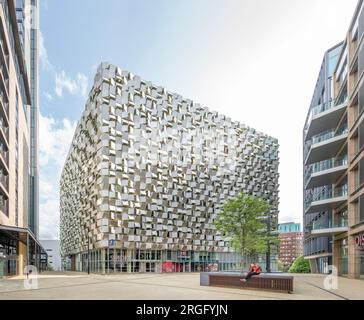 Sheffield, Inghilterra - Parcheggio Q-Park Charles Street 'Cheese Grater' di Allies & Morrison Foto Stock