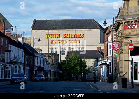 John Smith's Brewery a Tadcaster, North Yorkshire, Inghilterra, Regno Unito Foto Stock