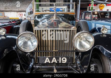 1925 Rolls-Royce 40/50 New Phantom in mostra al National Motor Museum, Beaulieu, New Forest, Hampshire, Inghilterra, REGNO UNITO. Foto Stock