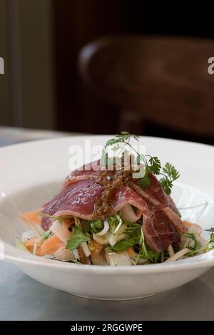 Gourmet piatto di carni bovine Foto Stock