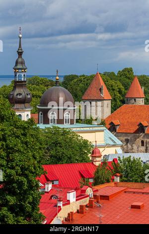 Punto panoramico di Patkuli, città Vecchia, Tallinn, Estonia Foto Stock