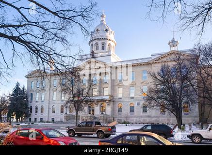 Winnipeg, Manitoba, Canada - 11 19 2014: Vista invernale dell'Universite de Saint-Boniface - St. Edificio del Boniface College situato in 200 Avenue de la Foto Stock