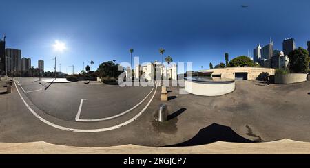 Visualizzazione panoramica a 360 gradi di Panorama a 360° del Sydney Conservatorium of Music, High School & Greenway Building, Sydney, Australia