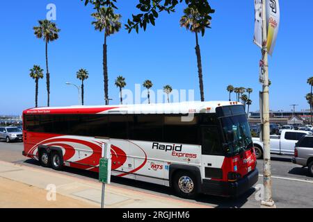 SAN DIEGO, California: Bus MTS Metropolitan Transit System di San Diego Foto Stock
