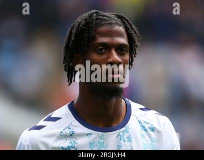 Justin Obikwu di Coventry City durante la partita del campionato Sky Bet al King Power Stadium di Leicester. Data foto: Domenica 6 agosto 2023. Foto Stock