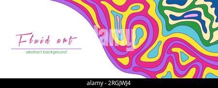 Sfondo a colori astratto con pattern di forma d'onda arbitraria. Modello per copertine, banner, social network, siti Web, applicazioni. Design creativo per un Illustrazione Vettoriale