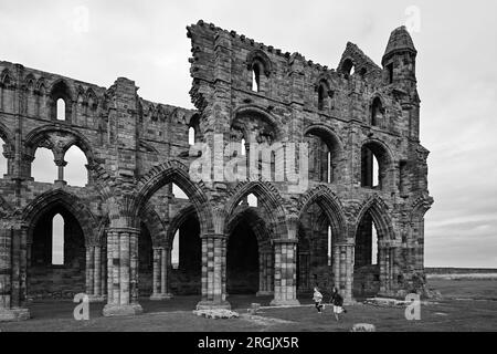 Whitby Abbey, il paesaggio sonoro drammatico Bram Stoker Dracula Foto Stock