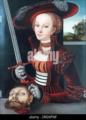 Giuditta con la testa di Holofernes 1530 di Lucas Cranach il Vecchio Foto Stock