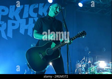 Padova, Italia. 9 agosto 2023. Jeff Darosa durante Dropkick Murphy's, Music Concert in Padova, Italia, agosto 09 2023 Credit: Independent Photo Agency/Alamy Live News Foto Stock