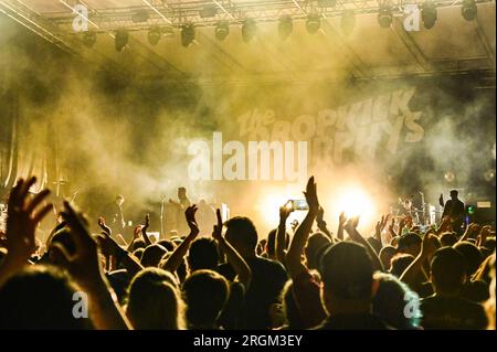 Padova, Italia. 9 agosto 2023. Il Concerto al Parco della musica durante Dropkick Murphy's, Concerto musicale a Padova, Italia, 09 agosto 2023 crediti: Agenzia fotografica indipendente/Alamy Live News Foto Stock