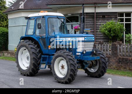 Macchine agricole a Copythorne, New Forest National Park, Hampshire, Inghilterra, Regno Unito Foto Stock