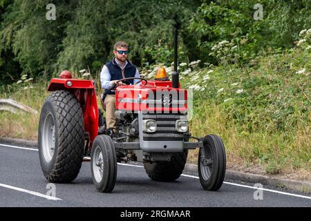 Macchine agricole a Copythorne, New Forest National Park, Hampshire, Inghilterra, Regno Unito Foto Stock