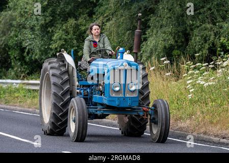 Macchine agricole a Copythorne, New Forest National Park, Hampshire, Inghilterra, Regno Unito Foto Stock