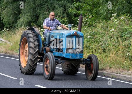 Macchine agricole a Copythorne, New Forest National Park, Hampshire, Inghilterra, Regno Unito Foto Stock