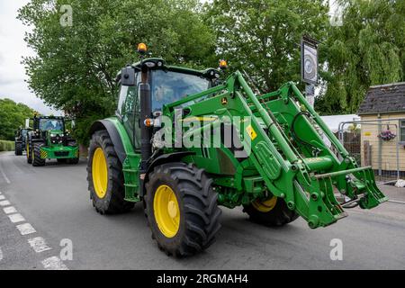 Macchine agricole a Copythorne, New Forest National Park, Hampshire, Inghilterra, Regno Unito Foto Stock