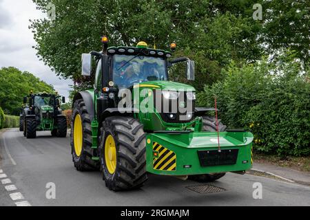 Macchine agricole a Copythorne, New Forest National Park, Hampshire, Inghilterra, Regno Unito Foto Stock