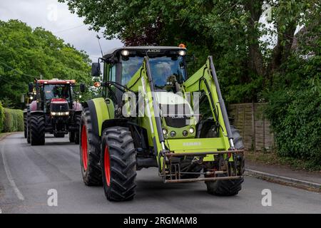 Macchine agricole a Copythorne, New Forest National Park, Hampshire, Inghilterra, Regno Unito Foto Stock