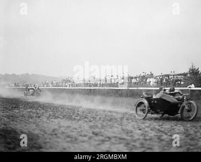 Gare motociclistiche, Benning, Md. Labor Day, 1916 Foto Stock