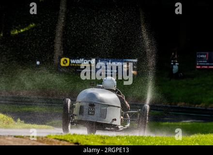 V.S.C.C. Prescott Speed Hill Climb, Prescott Hill, Gotherington, Gloucestershire, Inghilterra, UK, agosto 2023. Il Vintage Sports Car Club. Foto Stock