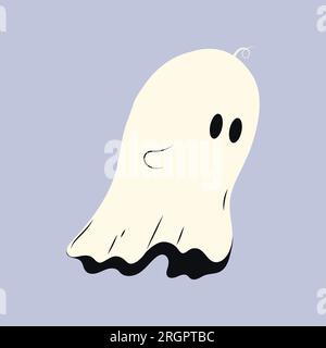 Halloween Ghost. Flying Phantom. Illustrazione Vettoriale
