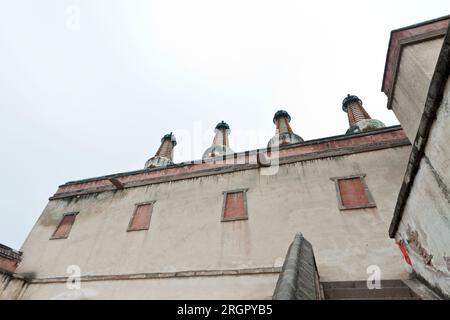 Architettura tibetana a Putuo Temple of Cases, Chengde, Mountain Resort, cina settentrionale Foto Stock