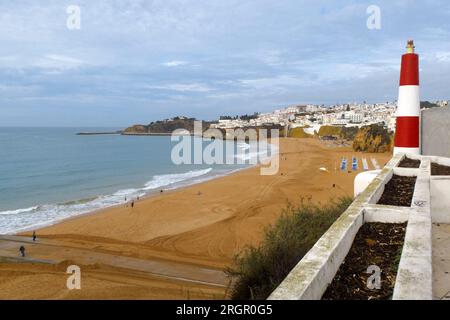 Punto panoramico di Pau da Bandeira ad Albufeira, Algarve, Portogallo, Europa Foto Stock