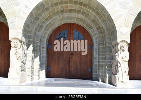 porta in legno Foto Stock