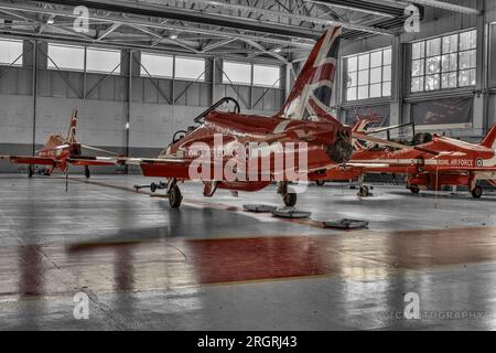 ROYAL AIR FORCE MOSTRA LE FRECCE ROSSE Foto Stock