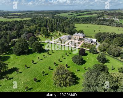 Vista aerea con droni di Dumfries House Cumnock East Ayrshiredefault Foto Stock