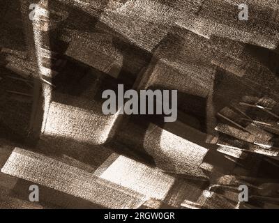 Rivestimento in rilievo in metallo arrugginito sbucciato. sfondo grunge. Vernice astratta in mezzitoni .colore antracite marrone scuro.struttura delle pareti in calcestruzzo grigio. IO Foto Stock
