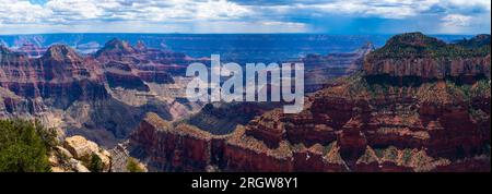 Vista panoramica del North Rim Grand Canyon Foto Stock
