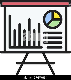 Immagine icona analisi progetto. Illustrazione Vettoriale