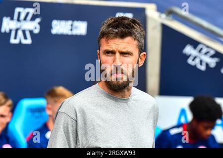 Coventry sabato 12 agosto 2023. Il manager Michael Carrick (il manager Middlesbrough) durante il match per il campionato Sky Bet tra Coventry City e Middlesbrough alla Coventry Building Society Arena, Coventry sabato 12 agosto 2023. (Foto: Kevin Hodgson | mi News) crediti: MI News & Sport /Alamy Live News Foto Stock