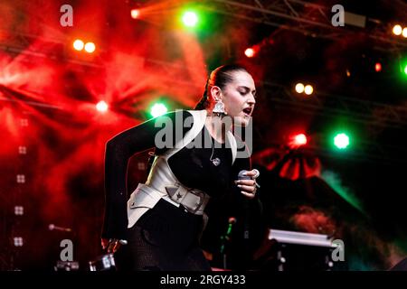 Milano 26 giugno 2023 Gaia, nata Gaia Gozzi, dal vivo al Circolo Magnolia Segrate Milano © Roberto Finizio / Alamy Foto Stock