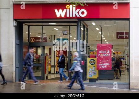 Il negozio Wilko a Broadmead Bristol. Uder minaccia di chiusura Foto Stock