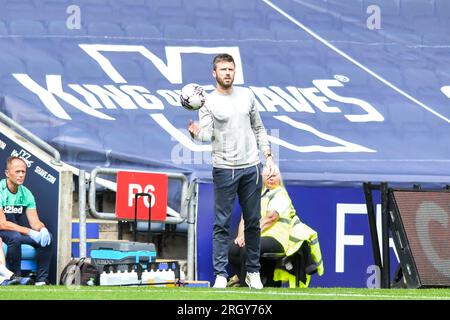 Coventry sabato 12 agosto 2023. Il manager Michael Carrick (il manager Middlesbrough) durante il match per lo Sky Bet Championship tra Coventry City e Middlesbrough alla Coventry Building Society Arena di Coventry sabato 12 agosto 2023. (Foto: Kevin Hodgson | mi News) crediti: MI News & Sport /Alamy Live News Foto Stock