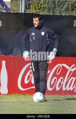 Avellaneda, Buenos Aires, Argentina. 7°. Maggio 2013. Sebastian Saja durante l'allenamento del Racing Club. Credito: Fabideciria. Foto Stock