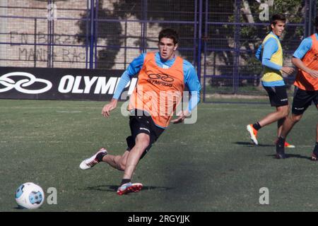 Avellaneda, Buenos Aires, Argentina. 7°. Maggio 2013. Rodrigo de Paul durante l'allenamento del Racing Club. Credito: Fabideciria. Foto Stock