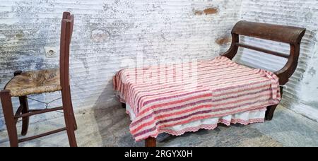 Casa dello scultore Yannoulis Chalepas, Pyrgos, isola di Tinos, Grecia, Europa meridionale Foto Stock